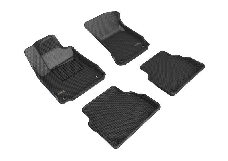 Audi S8 Floor Mat Set - 3D MAXpider - KAGU - Black - `11-`18
